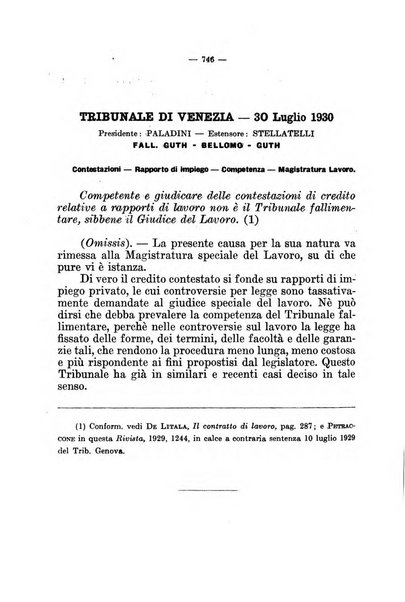 Il diritto fallimentare e delle società commerciali rivista di dottrina e giurisprudenza