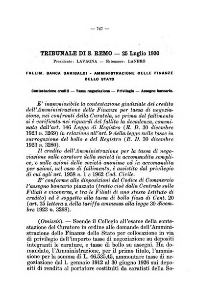 Il diritto fallimentare e delle società commerciali rivista di dottrina e giurisprudenza