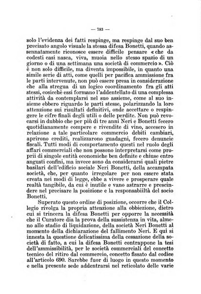 Il diritto fallimentare e delle società commerciali rivista di dottrina e giurisprudenza