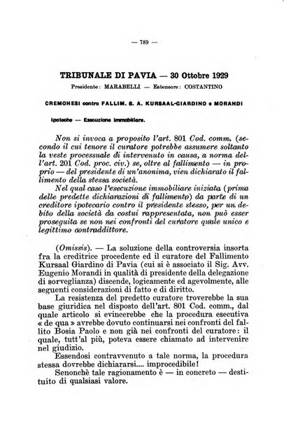 Il diritto fallimentare e delle società commerciali rivista di dottrina e giurisprudenza