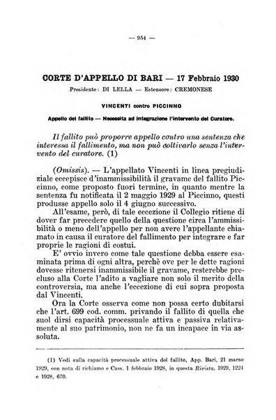 Il diritto fallimentare e delle società commerciali rivista di dottrina e giurisprudenza