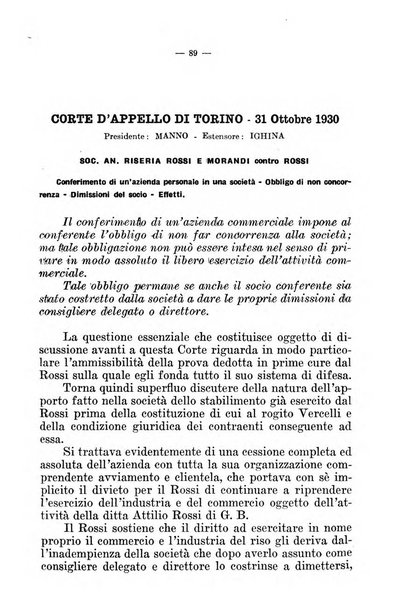 Il diritto fallimentare e delle società commerciali rivista di dottrina e giurisprudenza