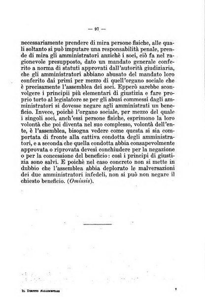 Il diritto fallimentare e delle società commerciali rivista di dottrina e giurisprudenza