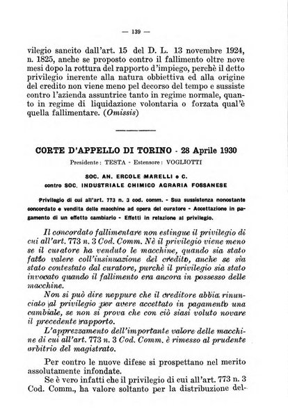 Il diritto fallimentare e delle società commerciali rivista di dottrina e giurisprudenza