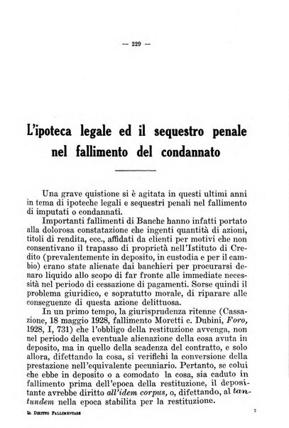 Il diritto fallimentare e delle società commerciali rivista di dottrina e giurisprudenza