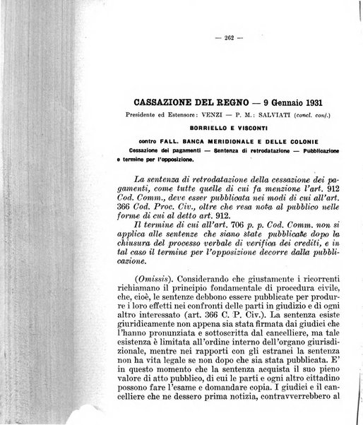 Il diritto fallimentare e delle società commerciali rivista di dottrina e giurisprudenza