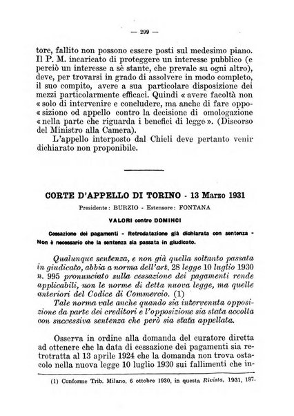 Il diritto fallimentare e delle società commerciali rivista di dottrina e giurisprudenza