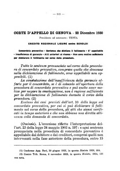 Il diritto fallimentare e delle società commerciali rivista di dottrina e giurisprudenza