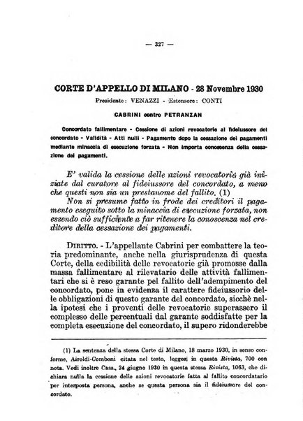 Il diritto fallimentare e delle società commerciali rivista di dottrina e giurisprudenza