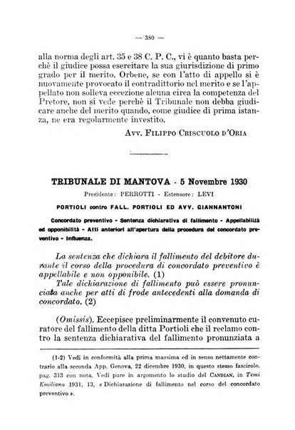 Il diritto fallimentare e delle società commerciali rivista di dottrina e giurisprudenza