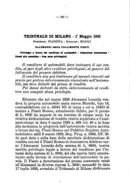 Il diritto fallimentare e delle società commerciali rivista di dottrina e giurisprudenza