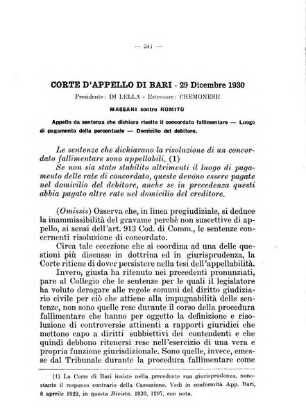 Il diritto fallimentare e delle società commerciali rivista di dottrina e giurisprudenza