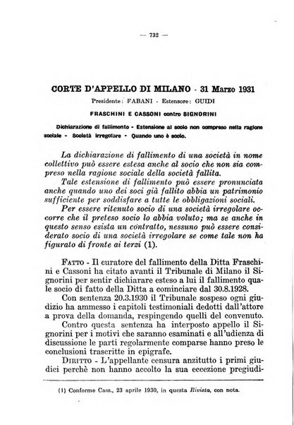 Il diritto fallimentare e delle società commerciali rivista di dottrina e giurisprudenza