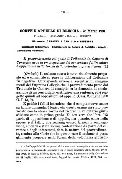 Il diritto fallimentare e delle società commerciali rivista di dottrina e giurisprudenza