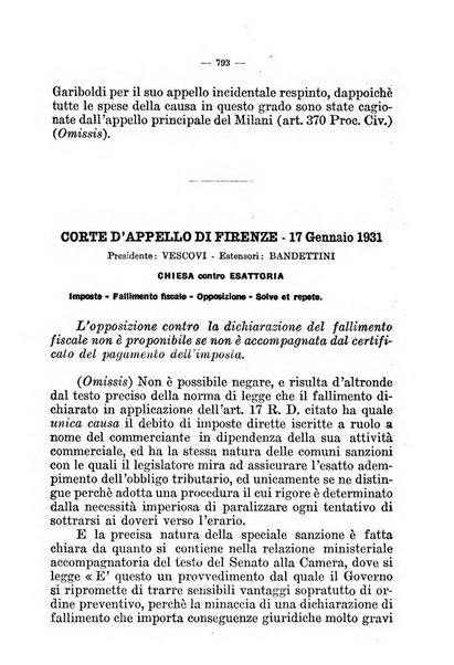 Il diritto fallimentare e delle società commerciali rivista di dottrina e giurisprudenza