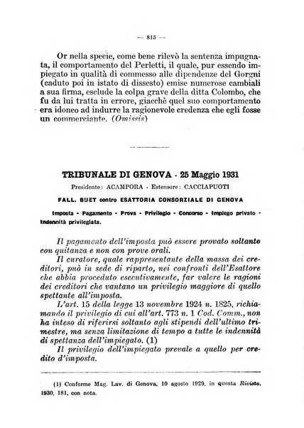 Il diritto fallimentare e delle società commerciali rivista di dottrina e giurisprudenza