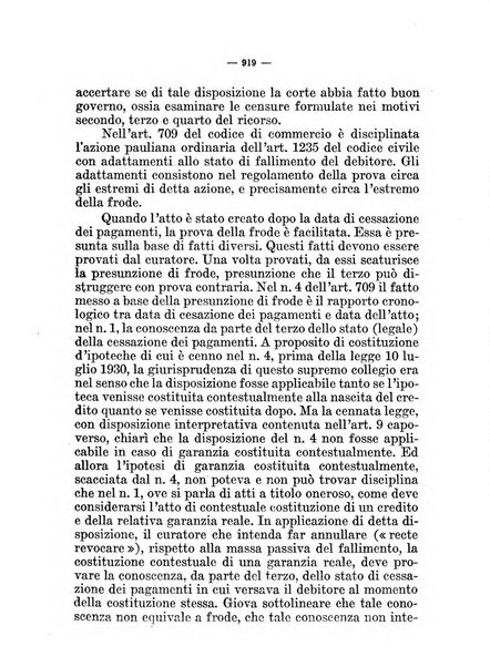 Il diritto fallimentare e delle società commerciali rivista di dottrina e giurisprudenza