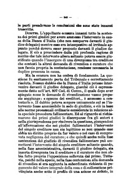 Il diritto fallimentare e delle società commerciali rivista di dottrina e giurisprudenza