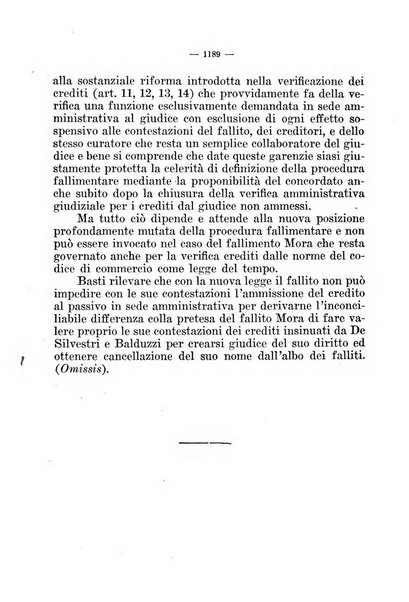 Il diritto fallimentare e delle società commerciali rivista di dottrina e giurisprudenza