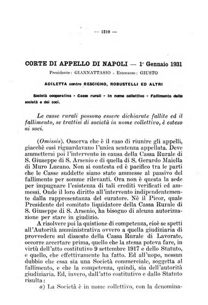 Il diritto fallimentare e delle società commerciali rivista di dottrina e giurisprudenza