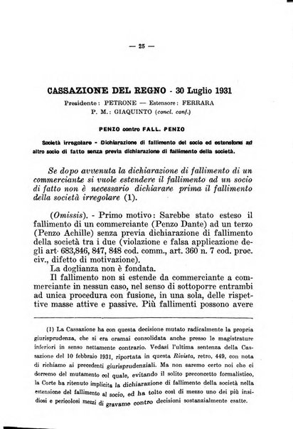 Il diritto fallimentare e delle società commerciali rivista di dottrina e giurisprudenza