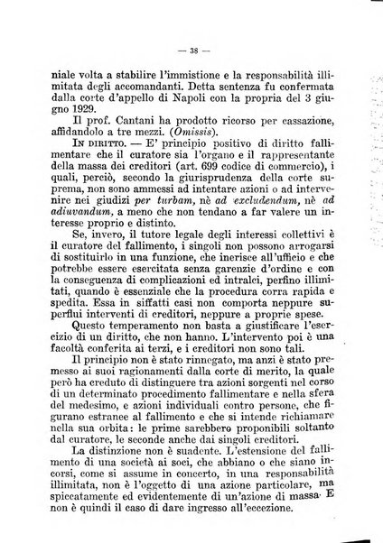 Il diritto fallimentare e delle società commerciali rivista di dottrina e giurisprudenza