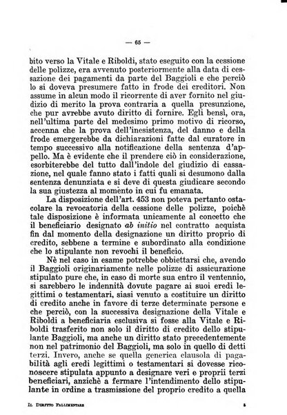 Il diritto fallimentare e delle società commerciali rivista di dottrina e giurisprudenza