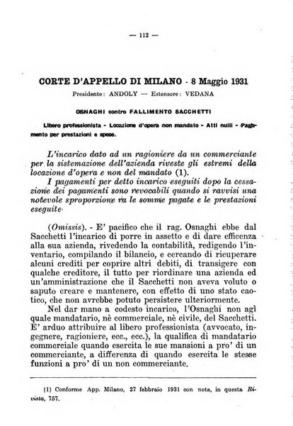 Il diritto fallimentare e delle società commerciali rivista di dottrina e giurisprudenza