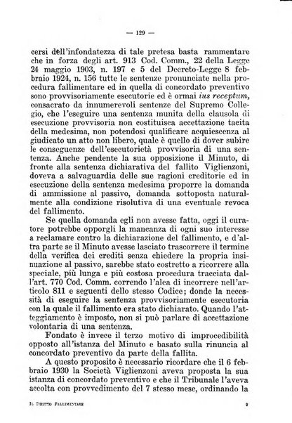 Il diritto fallimentare e delle società commerciali rivista di dottrina e giurisprudenza