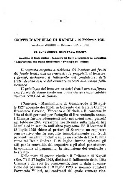 Il diritto fallimentare e delle società commerciali rivista di dottrina e giurisprudenza