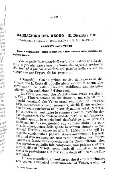 Il diritto fallimentare e delle società commerciali rivista di dottrina e giurisprudenza