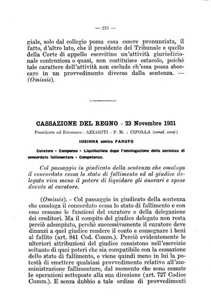 Il diritto fallimentare e delle società commerciali rivista di dottrina e giurisprudenza