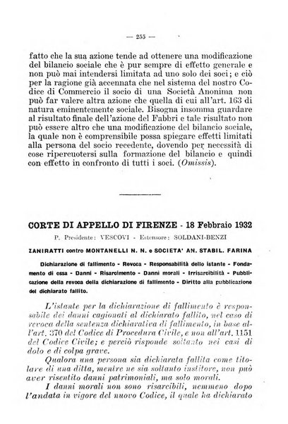 Il diritto fallimentare e delle società commerciali rivista di dottrina e giurisprudenza