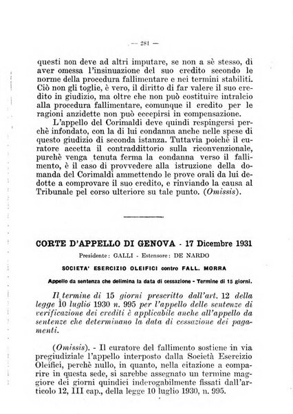 Il diritto fallimentare e delle società commerciali rivista di dottrina e giurisprudenza