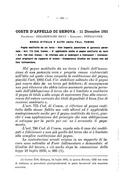 Il diritto fallimentare e delle società commerciali rivista di dottrina e giurisprudenza