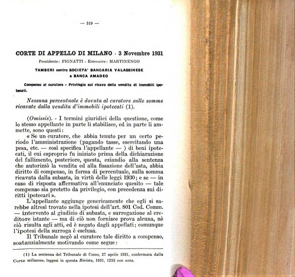 Il diritto fallimentare e delle società commerciali rivista di dottrina e giurisprudenza