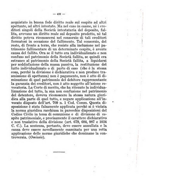 Il diritto fallimentare e delle società commerciali rivista di dottrina e giurisprudenza