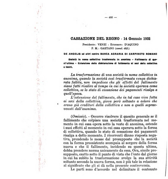 Il diritto fallimentare e delle società commerciali rivista di dottrina e giurisprudenza