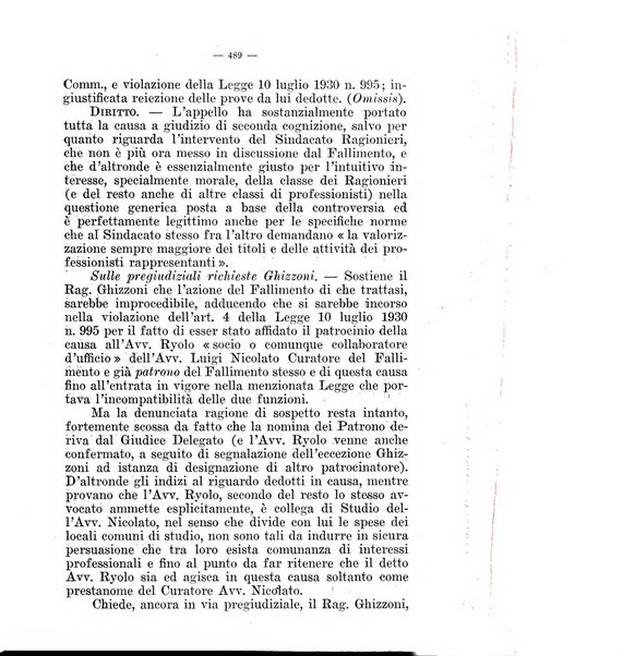 Il diritto fallimentare e delle società commerciali rivista di dottrina e giurisprudenza