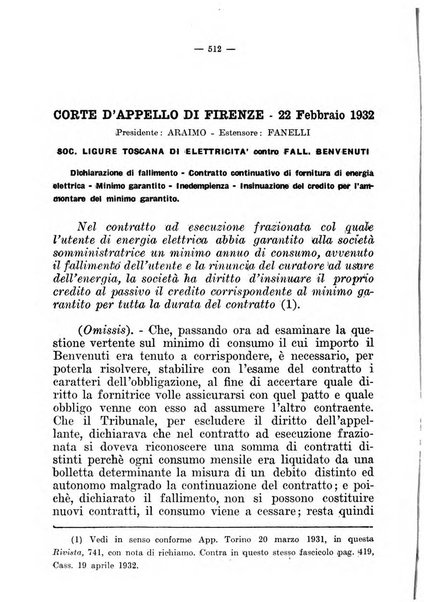 Il diritto fallimentare e delle società commerciali rivista di dottrina e giurisprudenza