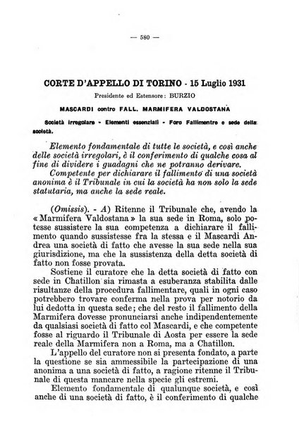 Il diritto fallimentare e delle società commerciali rivista di dottrina e giurisprudenza