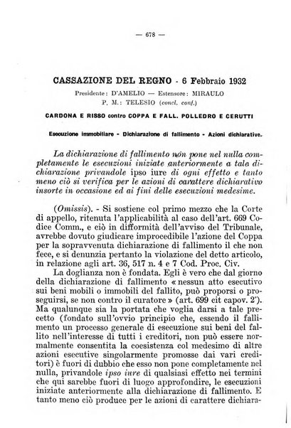 Il diritto fallimentare e delle società commerciali rivista di dottrina e giurisprudenza