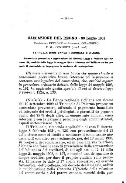 Il diritto fallimentare e delle società commerciali rivista di dottrina e giurisprudenza