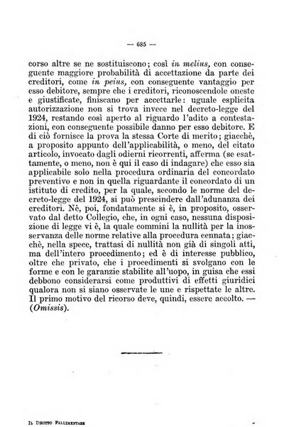 Il diritto fallimentare e delle società commerciali rivista di dottrina e giurisprudenza