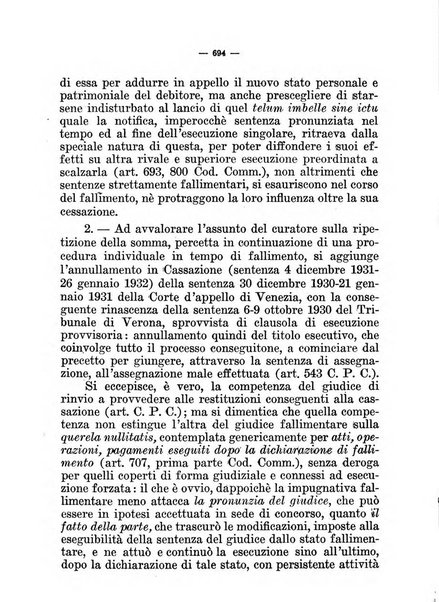 Il diritto fallimentare e delle società commerciali rivista di dottrina e giurisprudenza