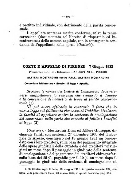 Il diritto fallimentare e delle società commerciali rivista di dottrina e giurisprudenza