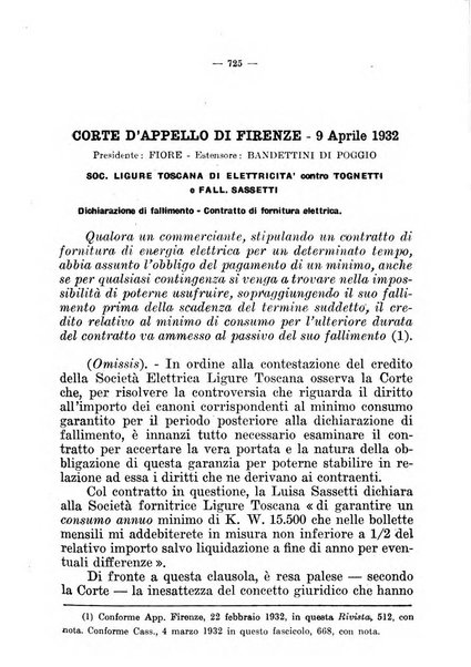 Il diritto fallimentare e delle società commerciali rivista di dottrina e giurisprudenza