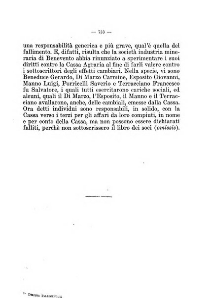 Il diritto fallimentare e delle società commerciali rivista di dottrina e giurisprudenza