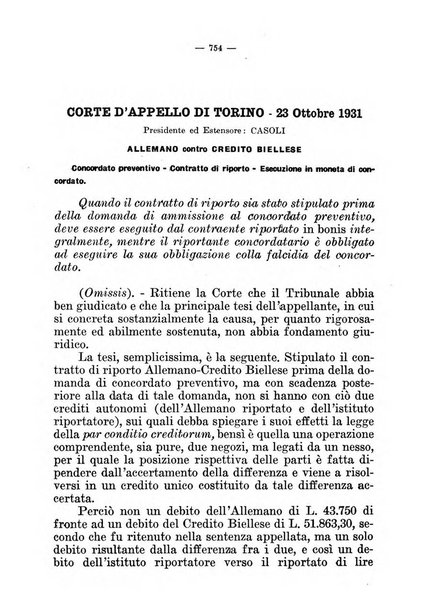 Il diritto fallimentare e delle società commerciali rivista di dottrina e giurisprudenza