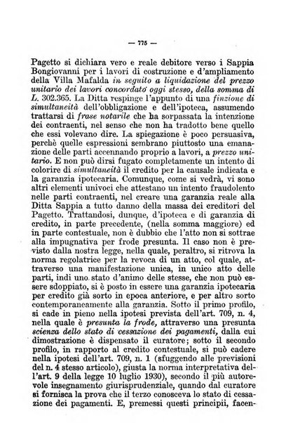 Il diritto fallimentare e delle società commerciali rivista di dottrina e giurisprudenza